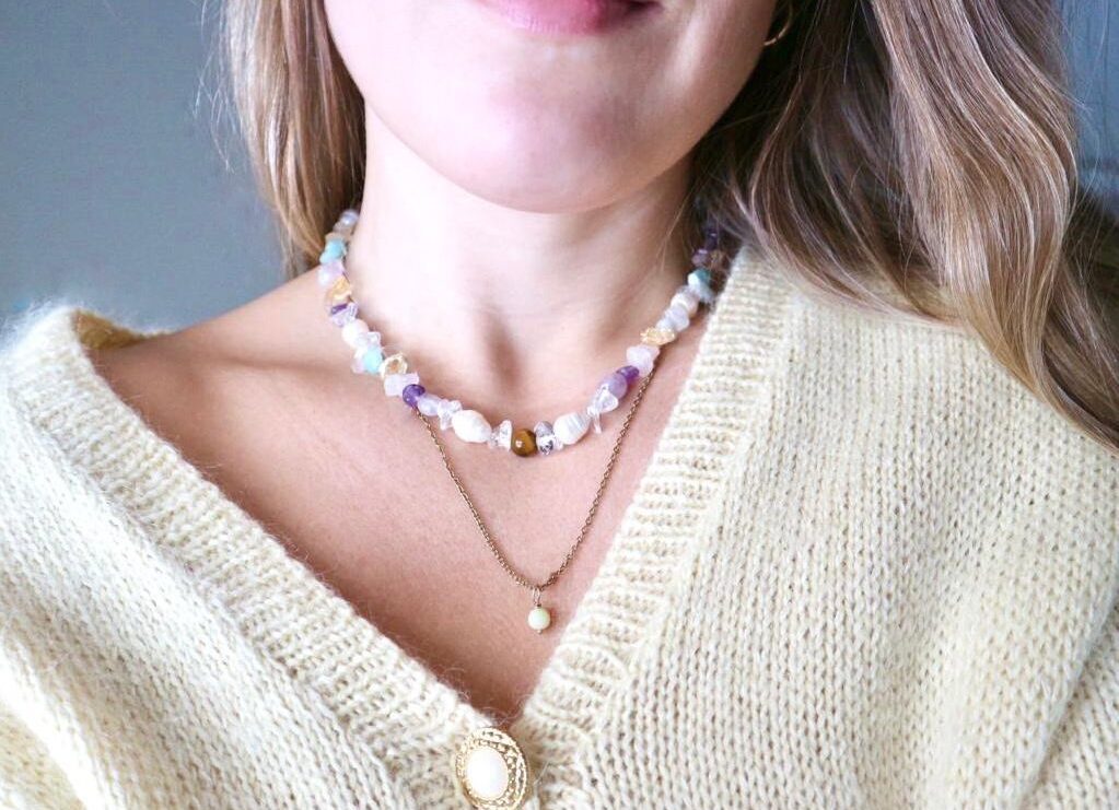 Shop gemstone necklaces
