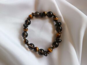 Masculine Vibe bracelet - WOWO vibes Masculine Vibe bracelet, smoky quartz