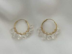 Play with me rock crystal earrings - WOWO vibes Play with me rock crystal earrings