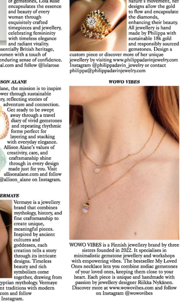 Vogue WOWO vibes close up - WOWO vibes Vogue lähikuva tekstiosiosta