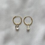 Minimalist beauty -korvakorut vuorikristalli