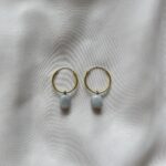 Minimalist beauty -korvakorut crazy lace akaatti