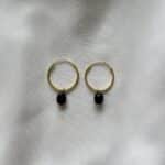 Minimalist beauty -korvakorut musta akaatti